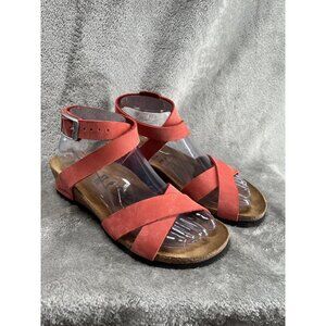 New Papillio by Birkenstock Red Lola Ankle Strap Sandal Women's Size 37 Shoes